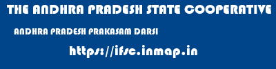 THE ANDHRA PRADESH STATE COOPERATIVE BANK LIMITED  ANDHRA PRADESH PRAKASAM DARSI   ifsc code